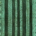 thumbnail image 1 of Ahgly Company Indoor Square Abstract Turquoise Blue Modern Area Rugs, 8' Square, 1 of 4