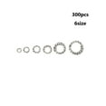 thumbnail image 4 of Stainless Steel External Tooth Star Lock Washers Complete Set of 300pc, 4 of 11