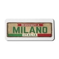 thumbnail image 1 of Italy Computer Mouse Pad, Grunge Art Rustic Sign Written Welcome to Milan Phrase in Italian Language, Rectangle Non-Slip Rubber Mousepad X-Large, 35" x 15", White and Multicolor, by Ambesonne, 1 of 2