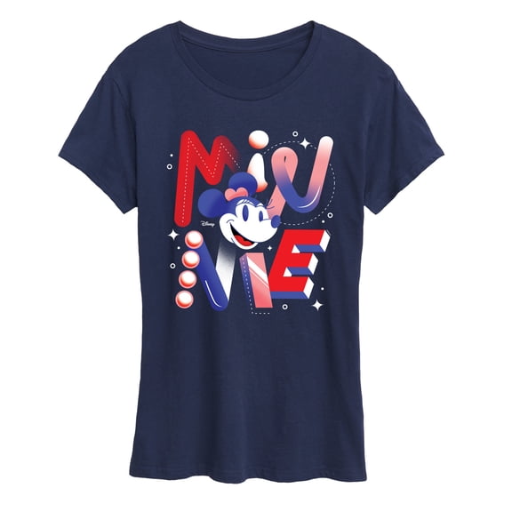 Disney - Minnie Word Art Women's Short Sleeve Graphic T-Shirt