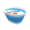 thumbnail image 6 of SAMMART Collapsible Plastic Laundry Basket - Oval Tub/Basket - Foldable Storage Container/Organizer - Portable Washing Tub - Space Saving Laundry Hamper, 6 of 8