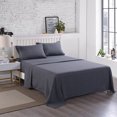 thumbnail image 3 of JML Full Bed Sheet Set 4 Piece,Wrinkle & Fade Resistant Microfiber Bed Sheets, Dark Gray, 3 of 6