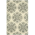 thumbnail image 3 of SAFAVIEH Bella Glenna Abstract Wool Area Rug, Ivory/Charcoal, 5' x 8', 3 of 8