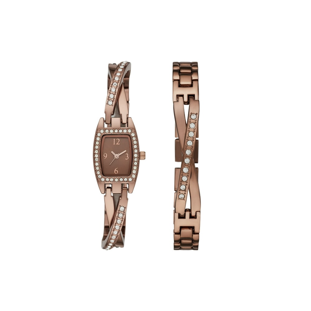 Time and Tru Time & Tru Ladies' Analog Bracelet Watch