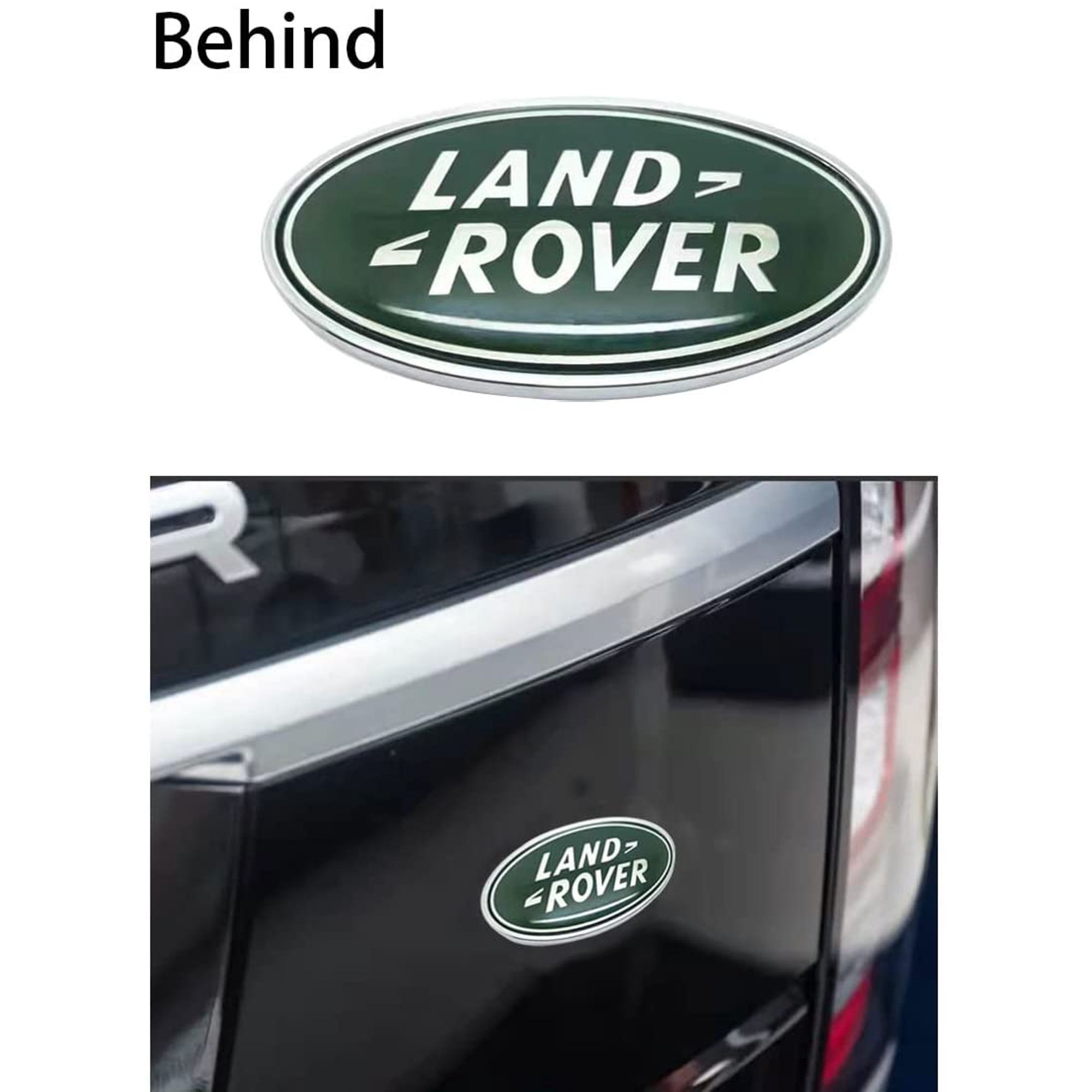 Genuine GREEN+GOLD Front Grille Oval Badge For Land Rover Discovery 4 - DAG100330