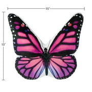 JWH Decorative Throw Pillow Butterfly Accent Pillow Soft Plush Aesthetic Pillow Cushion for Home Decor 13x17inch Pink 1PC