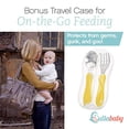 thumbnail image 3 of Toddler Forks and Toddler Spoon Silverware Set | Toddler Utensils with Toddler Fork and Baby Spoon| Spoon for Toddler | Baby Fork and Baby Spoon Trave, 3 of 6
