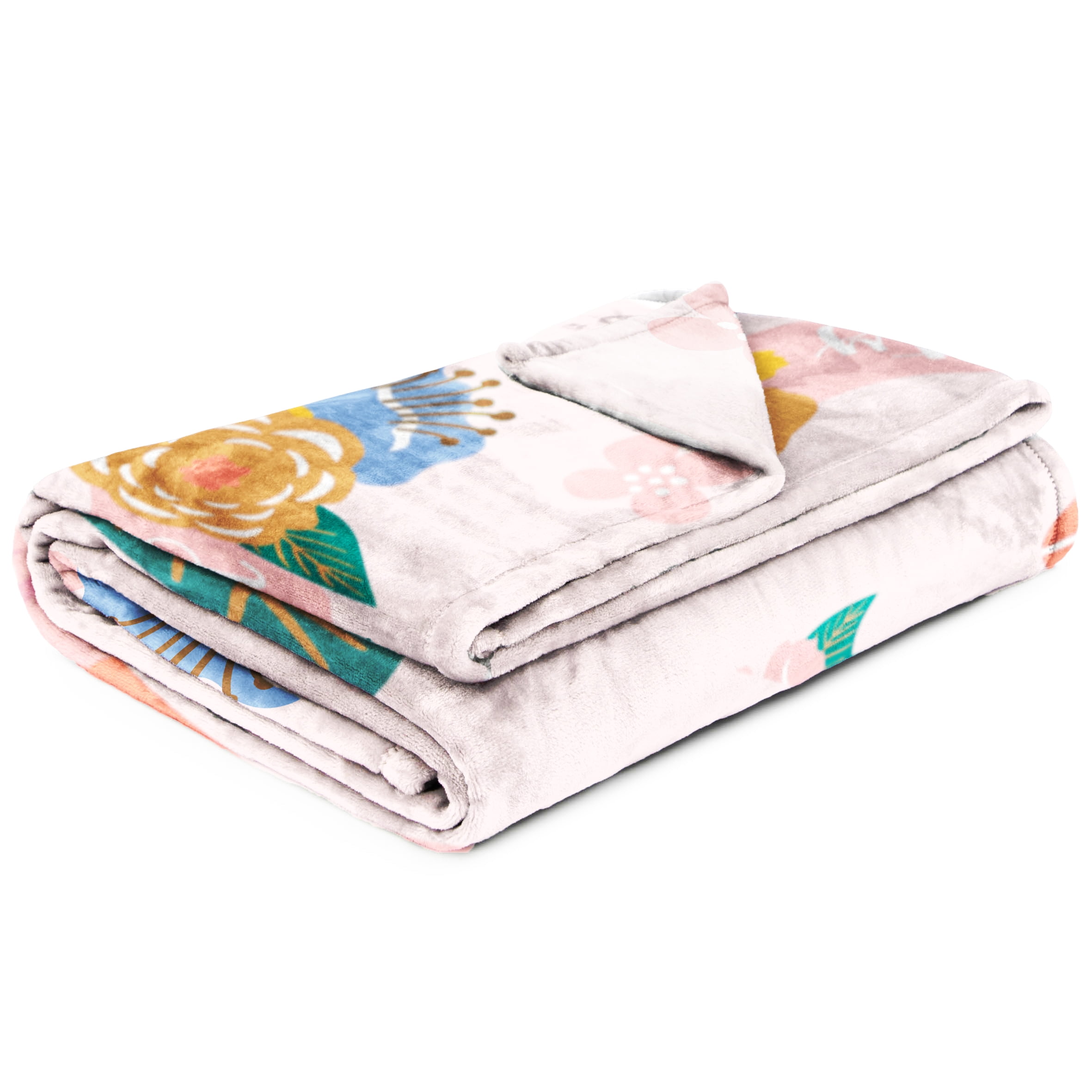 Sanrio Hello Kitty Floral Grace 62x90 Silk Touch Kids Throw Blanket - Soft Bedding Accessories