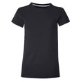 thumbnail image 1 of Hanes K010 Girls Basic Tees, Black - Extra Large, 1 of 3