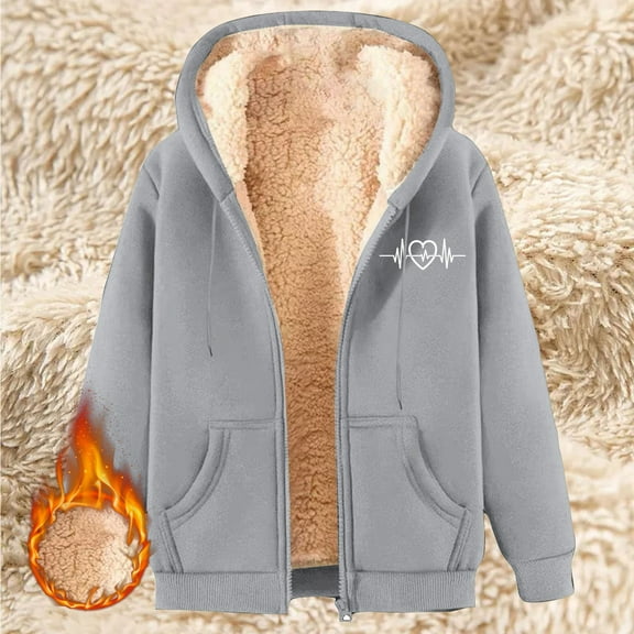 Pyhlmscde Women's Lamb Wool Winter Thick Warm Coat, Womens Tops, Cardigan Sweaters for Women, Fall Coats