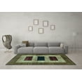 thumbnail image 3 of Ahgly Company Indoor Rectangle Abstract Light Blue Modern Area Rugs, 2' x 5', 3 of 4