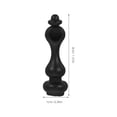 thumbnail image 2 of Raindrops 4Pcs Glass Railing Mounting Clamps Zinc Alloy Black for Stair Handrail Balcony Deck, 2 of 7