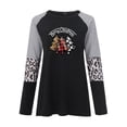thumbnail image 4 of Pntutb Moda Mujer Cuello Redondo Manga Larga Estampado Casual Camiseta Blusa Pntutb Pntutb-8354, 4 of 5