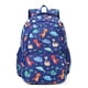 thumbnail image 1 of Mochila CLUCI Kids con diseño de dinosaurio azul impermeable de 6 a 12 años, 1 of 8
