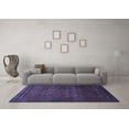 thumbnail image 3 of Ahgly Company Machine Washable Indoor Square Southwestern Blue Country Area Rugs, 3' Square, 3 of 4