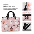 thumbnail image 4 of FORMRS 16" Laptop Bag Carrying Sleeve Case with Handle Travel Shoulder Briefcase, Pink Halloween Ghosts, 4 of 8