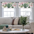 thumbnail image 5 of LALILO Kitchen Curtain Valance Winter Landscape With Snow Rod Pocket Window Curtain 52"x 18" Set of 2, 5 of 7