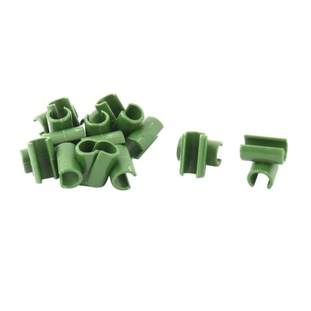 Farm Yard Plastic Plant Vegetable Tomato Stalk Fixed Cross Connecting Clip 10pcs
