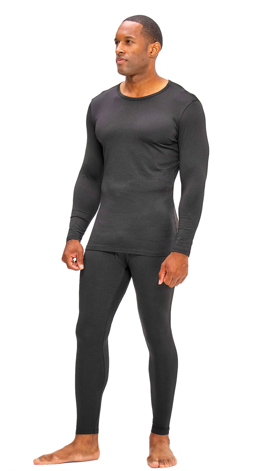 DEVOPS Men's Thermal Underwear Long Johns Set with Fleece Lined (2X ...