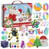 Advent Calendar 2021, Popitsfidget Sensory Fidget Toy Pack for Kids Adults Sensory Squeeze Fidget Toy Set for Xmas Party Favor