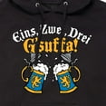 thumbnail image 3 of Instant Message - Eins Zwei Drei Gsuffa Oktoberfest - Men's Pullover Hooded Fleece Sweatshirt, 3 of 6