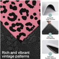 thumbnail image 3 of Pink and Black Of Leopard Print Kitchen Rugs Sets Of 3,Kitchen Runner Rugs Non Skid Washable,Decorative Kitchen Floor Mats for Kitchen,Sink,Laundry,17"x30"+ 17"x47" + 17"x59", 3 of 6