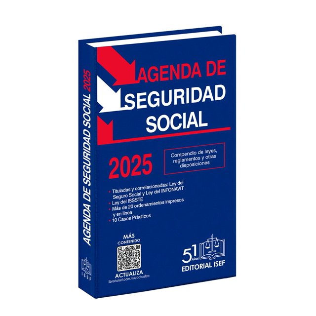 Libro Agenda De Seguridad Social 2025 Tapa Blanda, Autor Ediciones Fiscales Isef, Editorial Ediciones Fiscales Isef