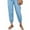 Baby Blue, variant on Women's Pants Casual Plain Jogger Blue S (4)