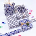 thumbnail image 4 of Xiao Hua Flores, regalos, decoraciones para cajas de regalo, regalos, papel para empaquetar flores (papel para empaquetar abanico plegable azul, 70 * 50 cm, azul), 4 of 5
