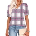 thumbnail image 4 of ATENAR T Shirts for Women Soft Lightweight Shirts for Women Loose Tee Purple M, 4 of 6