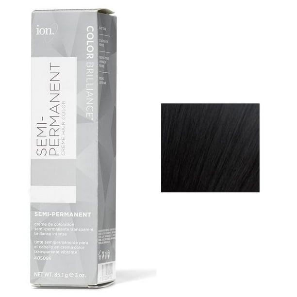 Ion Color Brilliance Semi-Permanent Creme Hair Color - 3 oz (Black) -  Walmart.com