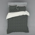 thumbnail image 2 of Ambesonne Geometric Bedding Set 3 Pcs, Tribal Rhomb and Triangle, Twin XL, Blue Grey Camel, 2 of 3