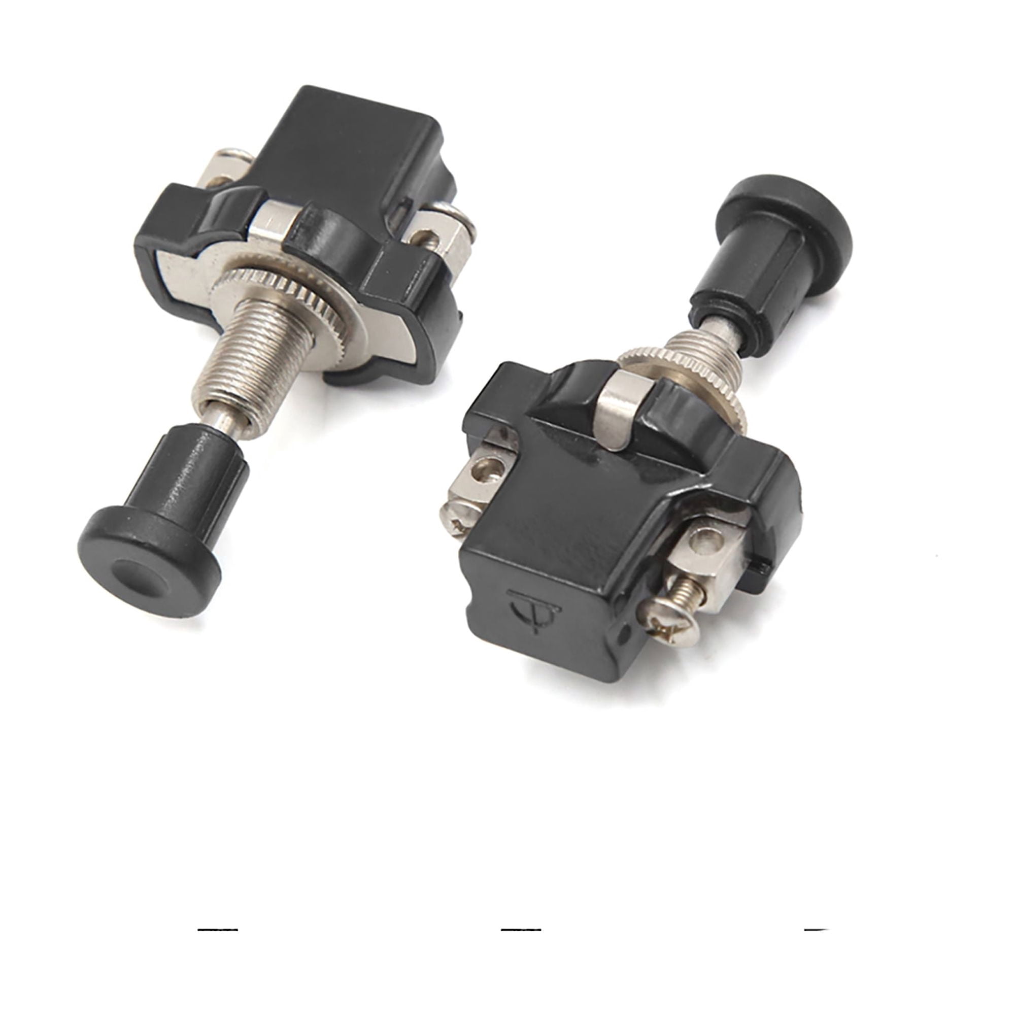 Unique Bargains 2pcs Thread Vehicle Auto Car ON-OFF Push-Pull Switch DC 12V
