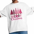 thumbnail image 3 of Camisetas gráficas informales de manga corta con árbol de Navidad rosa para hombre, 3 of 8