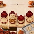 thumbnail image 4 of Halloween Mini Hand Pie Molds 1PC Pumpkin Ghost Cat Bat Witch Spider Skeleton Castle Shape Hand Pie Press Mold for Holiday Baking Cookies and Desserts (pumpkin), 4 of 7