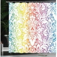 thumbnail image 4 of Ambesonne Floral Shower Curtain, Colorful Damask Flowers, 69"Wx84"L, Multicolor, 4 of 5