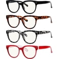 thumbnail image 1 of Eyekepper 4 Pack Blue Light Filter Progressive Readers Women - Oversize Multifocus Computer Glasses - Noline Trifocal Reading Glasses 2.00, 1 of 6