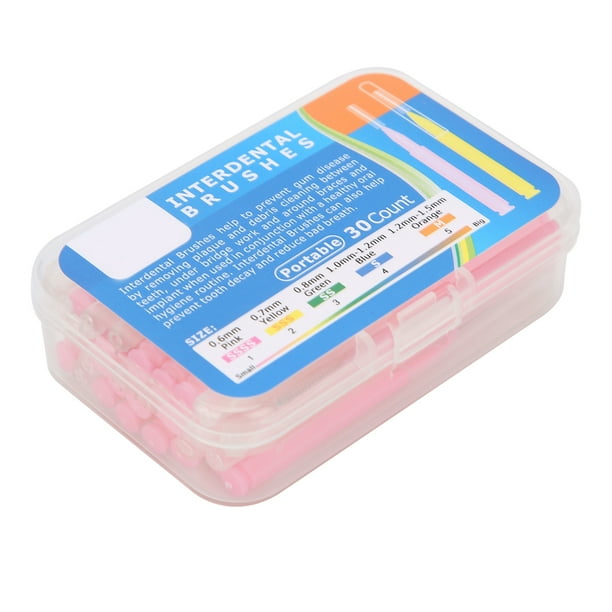 Herramienta de limpieza dental NikouMX cepillo interdental de ortodoncia 30 unids/caja