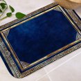 thumbnail image 6 of Golden Greek Frame 16x24 Flannel Bath Mat for Bathroom, Anti-Slip Backing Soft Bathroom Rug, Washable Water Absorbent Mat, 6 of 9