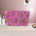 thumbnail image 5 of Unique Bargains 1 Pc Portable Lychee Flower Makeup Bag Polyester ["Lychee Flower Medium"], 5 of 5