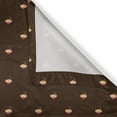 thumbnail image 6 of Ambesonne Abstract Grommet Curtain, Cupcake Pattern Hearts, 50" x 54", Brown Beige Dark Coral, 6 of 6