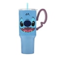 thumbnail image 1 of Lilo & Stitch Grand Visage Stitch Oreilles 3D Gobelet en Acier Inoxydable 40 oz avec Poignée et Paille, 1 of 7