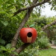 thumbnail image 4 of Hanging Bird Feeder,Outdoor Courtyard Decorative Birds Feeder Metal Craft Ornament Hanging Feeding Station for Garden Small Birds Vibrantes Lifes, 4 of 6
