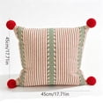 thumbnail image 3 of Christmas Pillows Vintage Throw Pillow with Insert Soft & Pom Pom Corner for Sofa Couch Living Room Bedroom Armchair Christmas Decorations by MPOISVA, 3 of 7