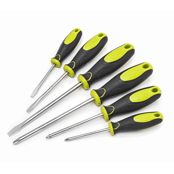Craftsman Evolv 6 pc. Screwdriver Set Slotted Phillips Standard Ergomic
