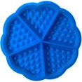 thumbnail image 5 of Bandeja para hornear panecillos de 12 tazas, cupcake, cupcake, utensilios para hornear de acero de hadas (1p, azul, 5 moldes de flores, bandeja de waffle de silicona) Feliz Sencillez, 5 of 5