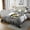 Grey Black Yellow, variant on YST Kids Panda Quilt Set Queen Size, Kawaii Animal Theme Toddler Coverlet Set For Kids Boys Teens Room Decor, Rustic Farmhouse Flower Leaves Bedding Set With 2 Pillowcases