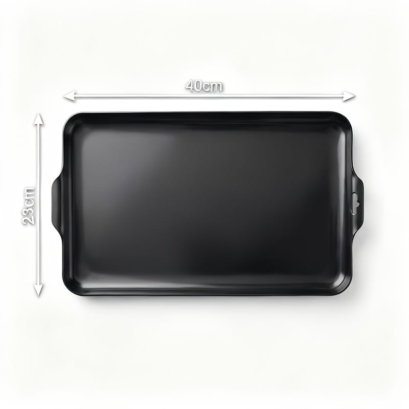 Non Stick Baking Sheet Oven Tray, Heat Resistant, Easy Clean Rectangular Cookie Pan for Cookies, Cakes & Bread  Home Baking Essential