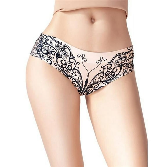 Mememe Lace Butterfly Printed Slip Xl