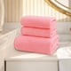 thumbnail image 5 of Juego de toallas de baño hiladas de terciopelo - 3 piezas de toallas suaves altamente absorbentes para baño, spa, gimnasio - 2 toallas de mano (75x35cm) y 1 toalla de baño (70x140cm) - múltiples, 5 of 6
